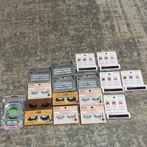 Lash Lot! Duo Strip Lash Glue (5) Strip Lashes  (11) NEW Ardell NYX Ioni Minx 3D